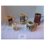 5 Beer Mugs
