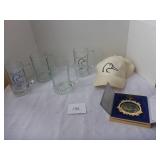 Ducks Unlimited Ornament, Cap & Glass Mugs