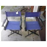 2 Folding Directorï¿½s Chairs