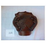 Chinese Double Horned Dragon Clay Wall Pocket