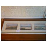 Framed Ruth Meuller Taylor Beach Prints 12 x 39.5