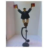 Metal Folk Art Sailor Balancing Desk Gadget