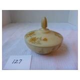 Hand Painted Fenton Powder/Trinket Box