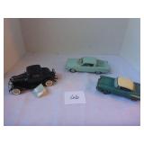 3 Replica Cars (1 Franklin Mint)