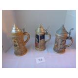 3 Beer Steins