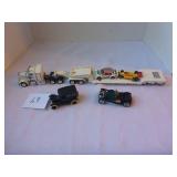 Toy Flatbed Truck, Cars