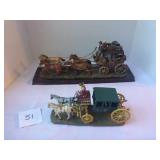 2 Stagecoach Figurines