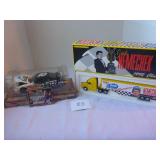 Race Car Replica & Bush Toy Truck