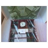 Wall Display Shelf with Clock (new in box)