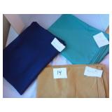 3 Tablecloths (blue 60x80 oval, teal 60x82, tan...