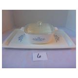 Corningware Tray & Casserole Dish with Lid