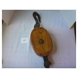 Large Wooden Pulley