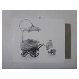Chelsea Market Flower Monger & Cart Set of 2...