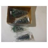 Village Frosted Topiary Trees Set of 4 #52019