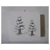 Village Small Porcelain Pines Set of 2 #52515