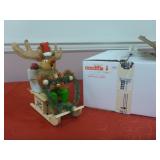 Rudolph Smoker with Sleigh Musical Movement #S768