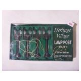 Heritage Village Lamp Post Set of 4 #59960