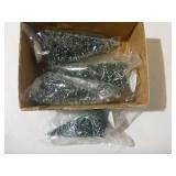 Village Frosted Topiary Trees Set of 4 #52019