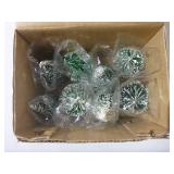 Village Frosted Topiary Trees Set of 8 #52035