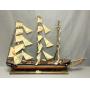 Vtg Wooden Ship, Spanish Vessel XIX Century