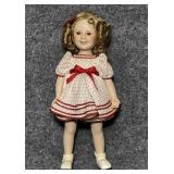 1980s Shirley Temple Porcelain Doll 'Stand Up &
