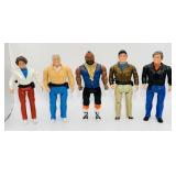 1983 Galoob A-Team 6' Action Figure Set of 5