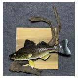 Hand Carved and Painted Walleye by James Brow,