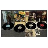 4 SIGNED Bluegrass Record Albums, 2 Curly Ray