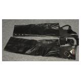 Brooks Size Medium Leather Chaps, Leather Gloves