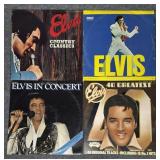 4 Elvis Presley Double Record Albums, all records