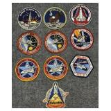 10 NASA Space Shuttle Patches, Apollo 2,