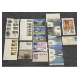 1980's-90's First Day Issue Post Cards and Stamps