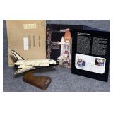 1983 NASA Space Shuttle Challenger Wooden Model