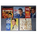 5 Elvis Presley  Record Albums, RCA Victor,