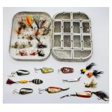 Vtg Richard Wheatley Fly Box with Flies and Lures