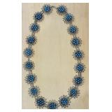Cluster or petit point flower motif Necklace,