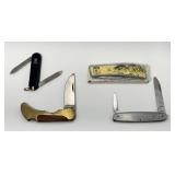 4 Pocket Knives, Victorinox, Zwling JA Henckels,