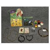 Vintage Toys, Baseball Marbles, Cards, Necklaces,