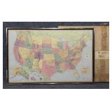 Golf Oil Company USA Framed Map, 20' x 31' Great