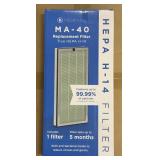 (10) Medify MA-40 Hepa H-14 Filters