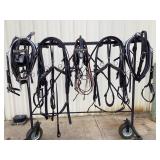 Pair State Harness White Metal