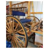 Natural Finish 2 Wheel Cart