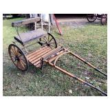 Natural Wood Easy Entry Cart Mini Horse Size
