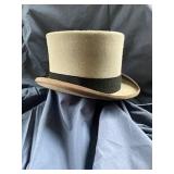 Grey Felt Top Hat by Moss Brothers, England