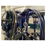 Freedman 4 in Hand Harness with Brass Hardware