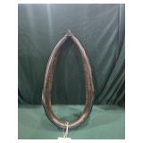 21 inch Black patent leather  K  collar