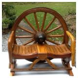 Wagon Wheel Bench