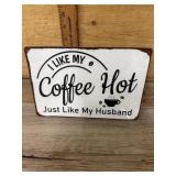 Metal sign, 8x12