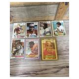 1982 Topps football cards with Dwight Clark, Ed