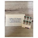 Lou Gehrig 25c stamp booklet panel of six stamps